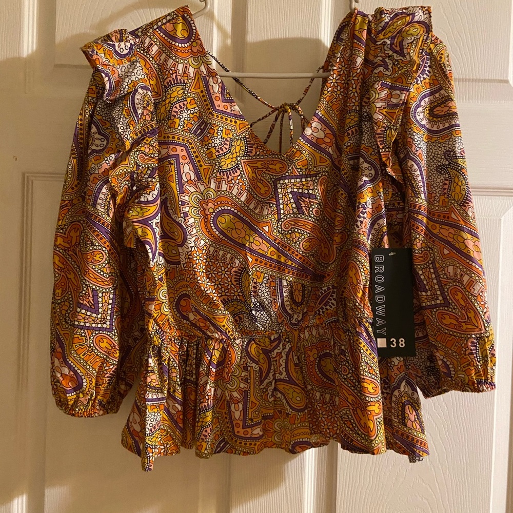 Broadway 38 Multicolor V Neck size M
